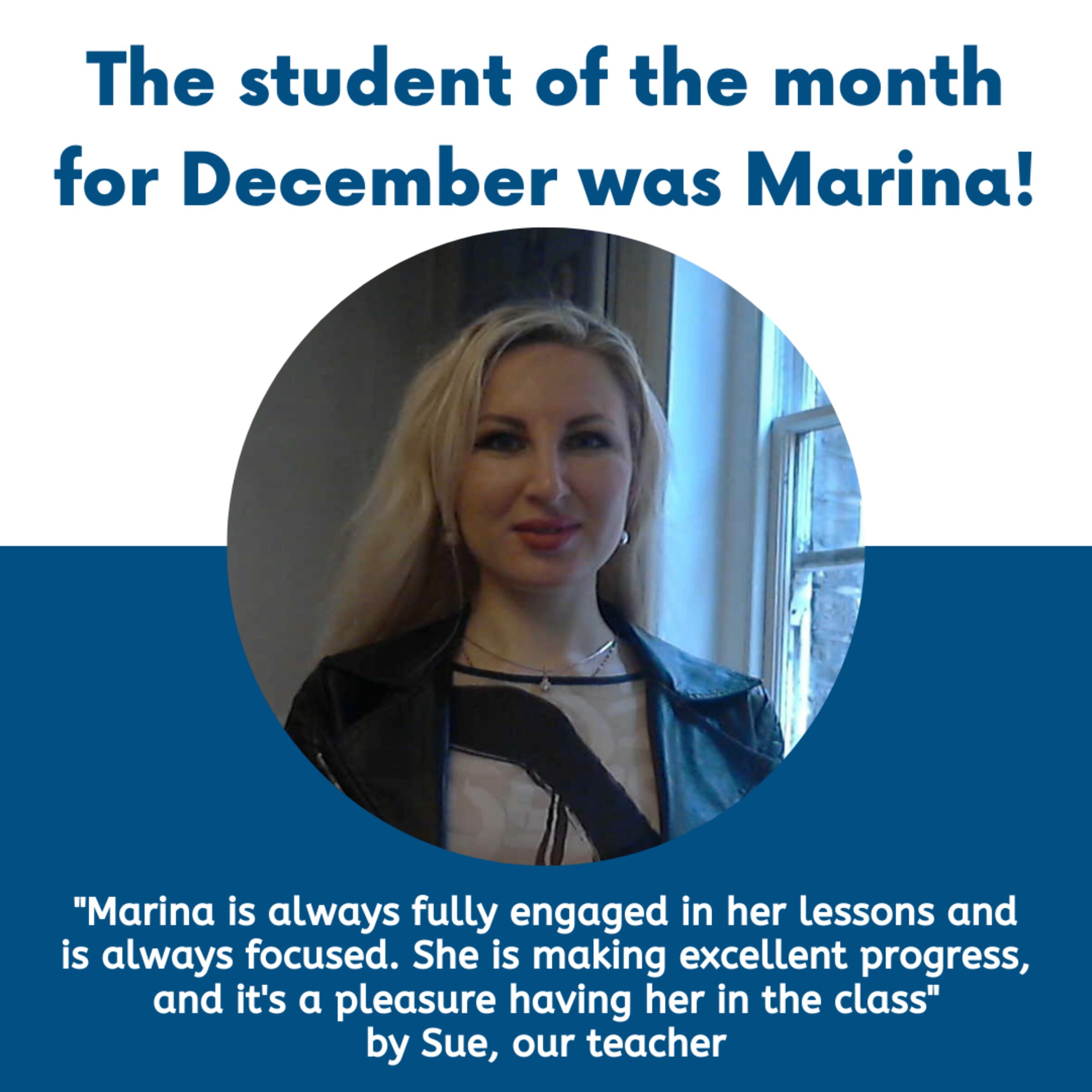 Student of the month dec 2