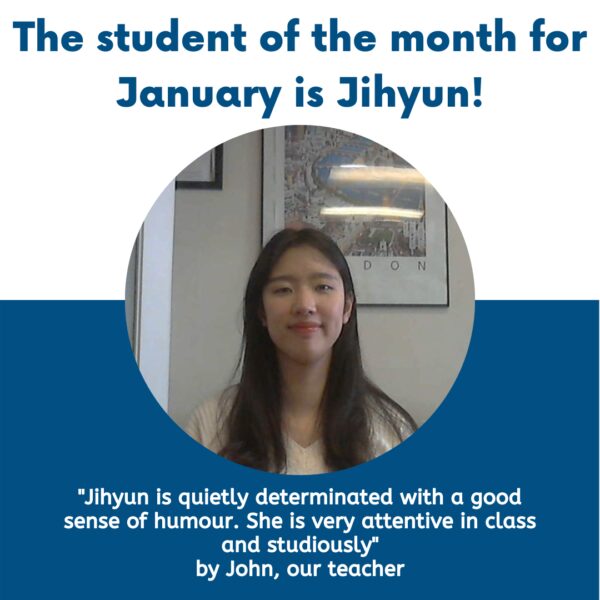 Student of the month Social media Jan 1