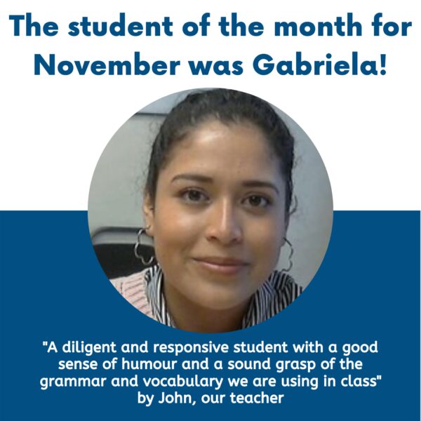 Student of the month nov